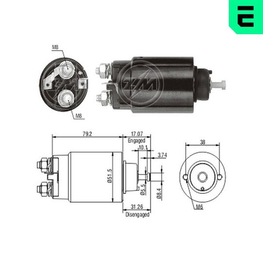 ZM4760 - Solenoid Switch, starter 