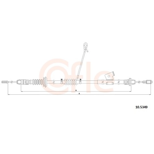 92.10.5349 - Cable, parking brake 