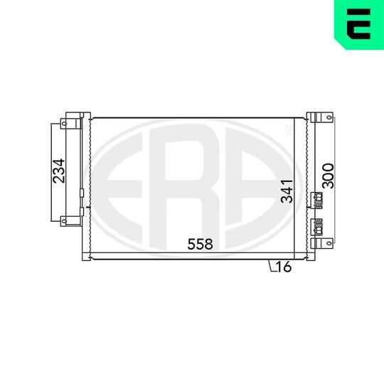 667037 - Condenser, air conditioning 