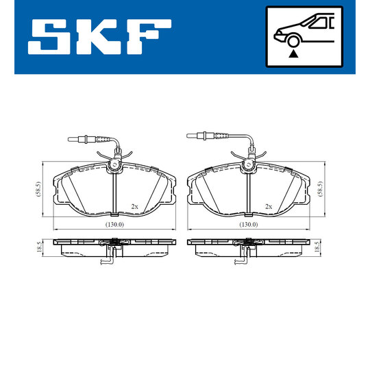 VKBP 80543 E - Brake Pad Set, disc brake 