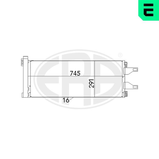 667023 - Condenser, air conditioning 