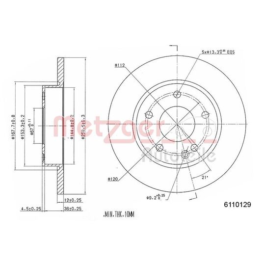 6110129 - Brake Disc 