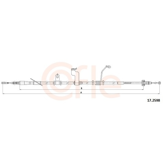 92.17.2598 - Cable, parking brake 