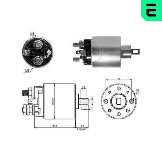 ZM3719 - Solenoid Switch, starter 