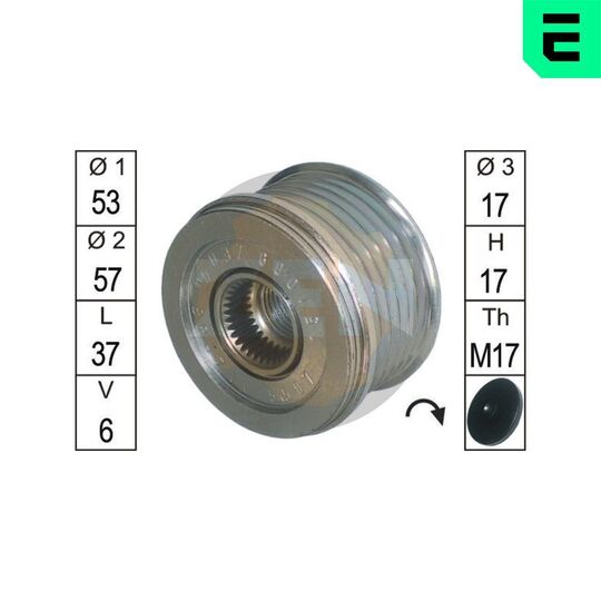 ZN5507 - Alternator Freewheel Clutch 