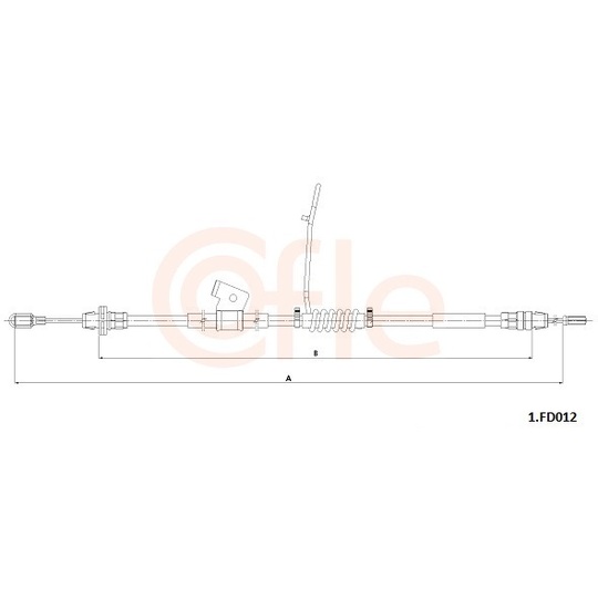 92.1.FD012 - Cable, parking brake 