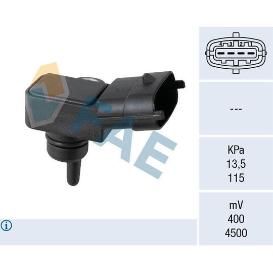 15165 - Sensor, intake manifold pressure 