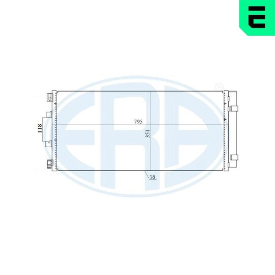 667157 - Condenser, air conditioning 