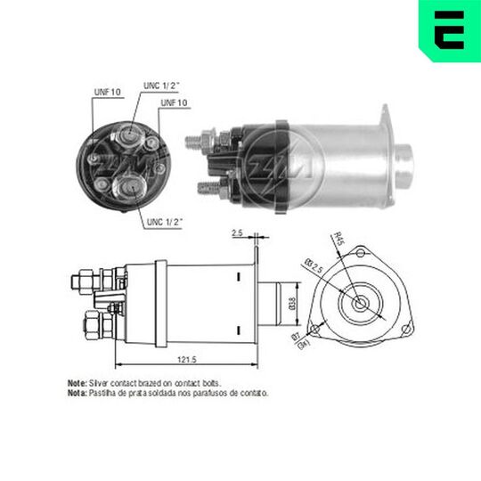 ZM462 - Solenoid Switch, starter 