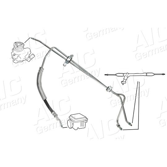 54986 - Hydraulikslang, styrsystem 