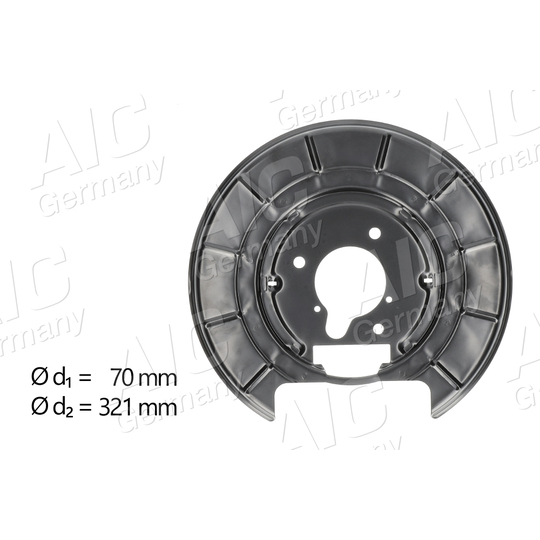 57580 - Splash Panel, brake disc 