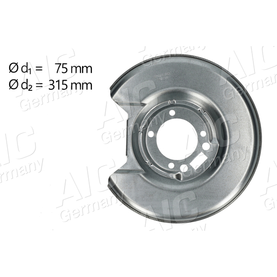 57606 - Splash Panel, brake disc 