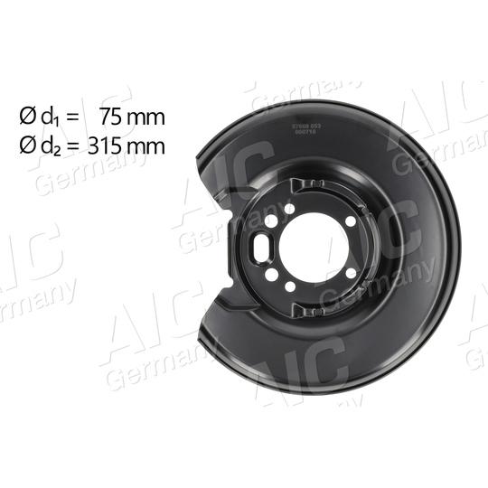 57608 - Splash Panel, brake disc 