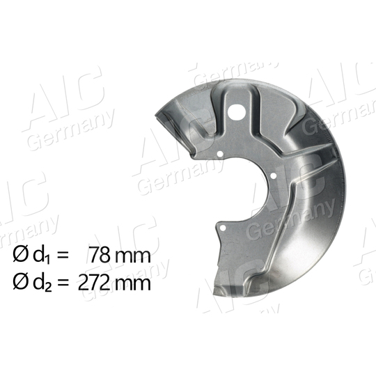 57848 - Splash Panel, brake disc 