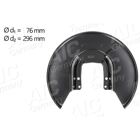 58279 - Splash Panel, brake disc 