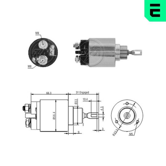 ZM2873 - Solenoid Switch, starter 