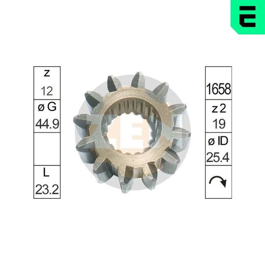 ZN12839 - Pinion, starter 