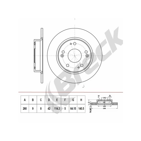 BR 067 SA100 - Brake Disc 