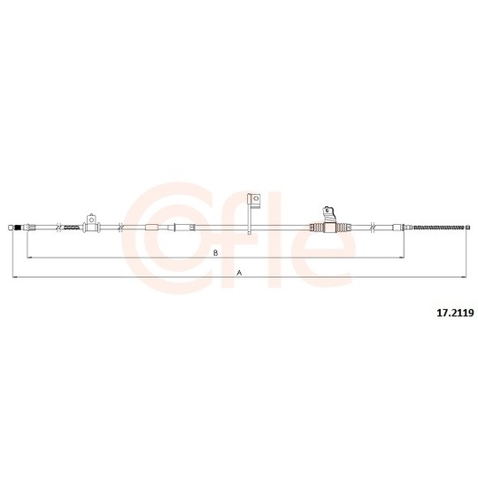 92.17.2119 - Cable, parking brake 