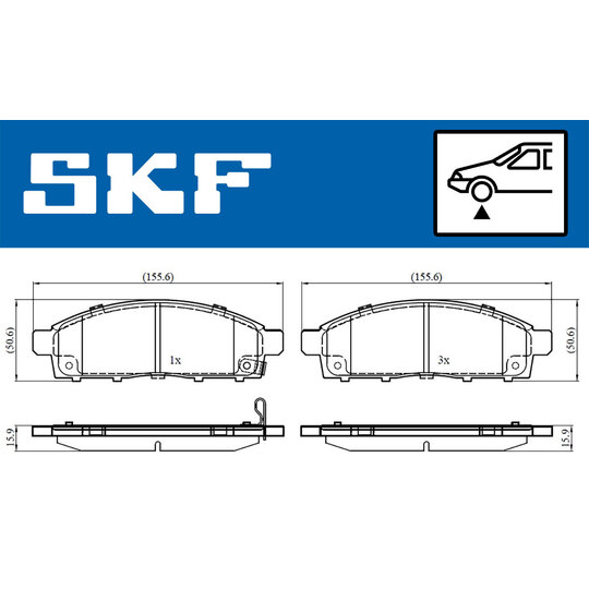 VKBP 80331 A - Brake Pad Set, disc brake 