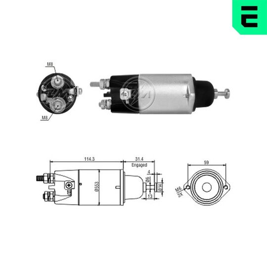 ZM898 - Solenoid Switch, starter 