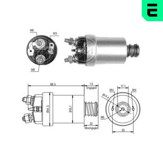 ZM1561 - Solenoid Switch, starter 