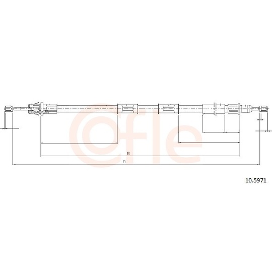 92.10.5971 - Cable, parking brake 