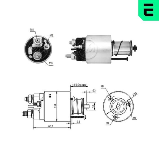 ZM1497 - Solenoid Switch, starter 