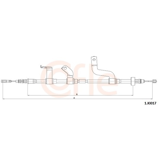 92.1.KI017 - Cable, parking brake 