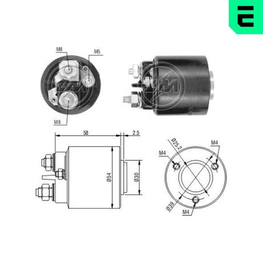 ZM490 - Solenoid Switch, starter 