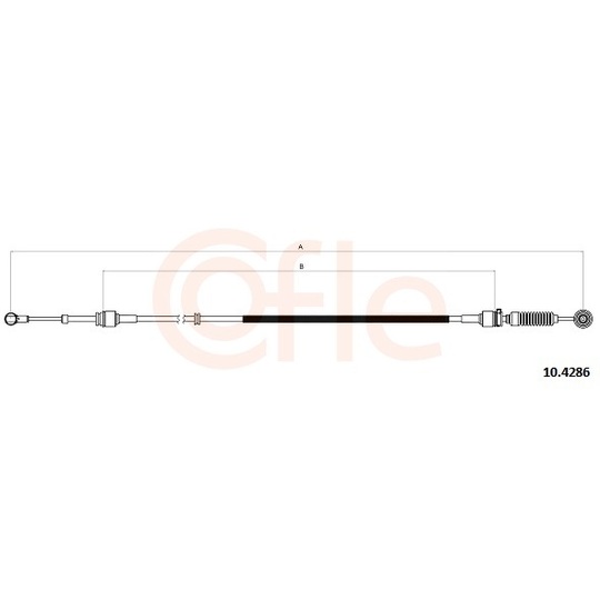 92.10.4286 - Cable, manual transmission 