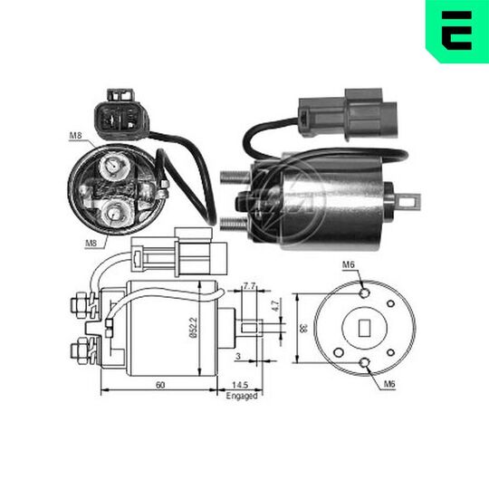 ZM713 - Solenoid Switch, starter 