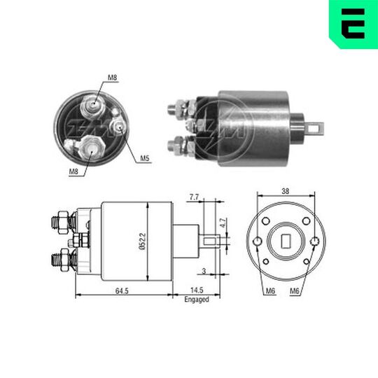 ZM485 - Solenoid Switch, starter 