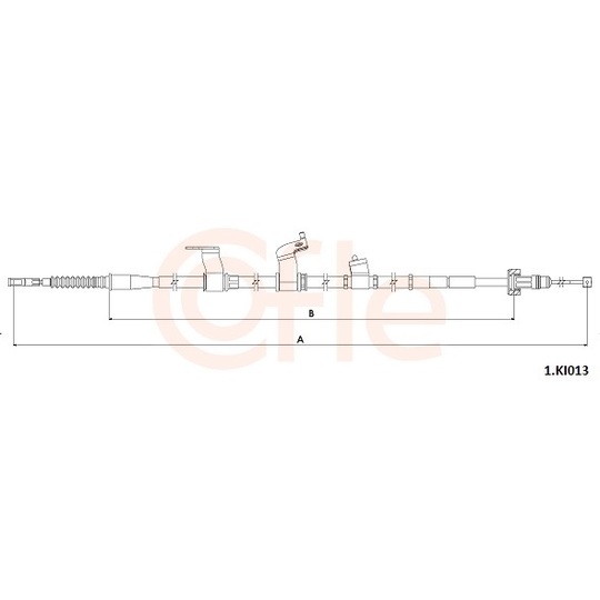 92.1.KI013 - Cable, parking brake 