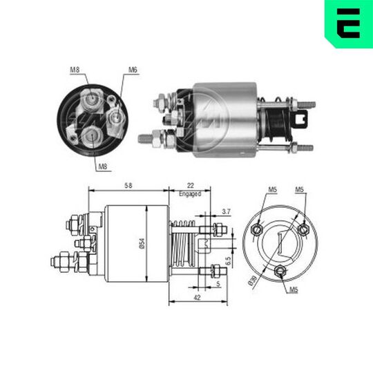 ZM7595 - Solenoid Switch, starter 