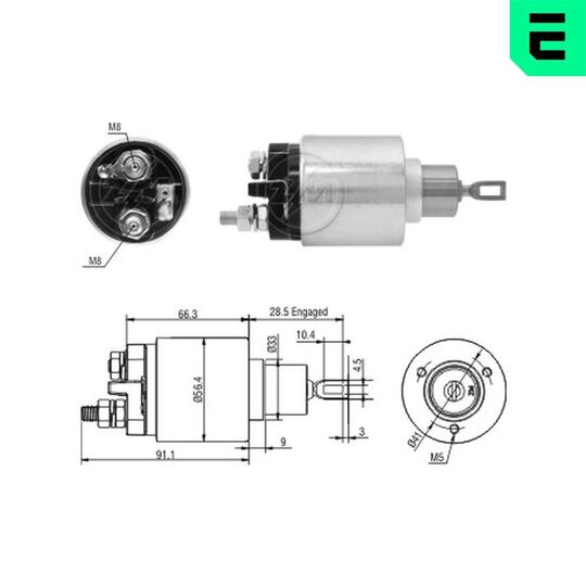 ZM7773 - Solenoid Switch, starter 