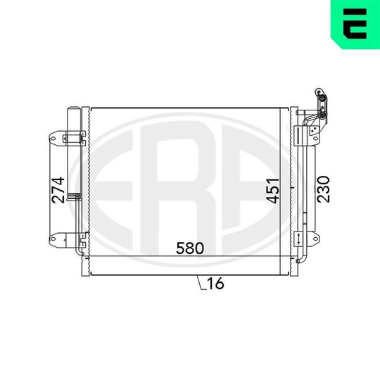 667142 - Condenser, air conditioning 