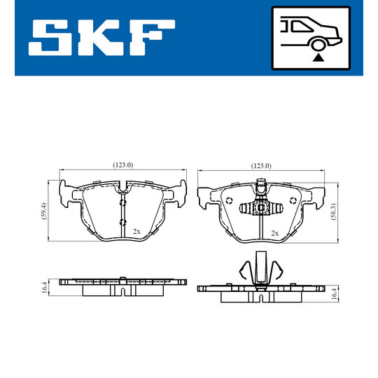 VKBP 90372 - Brake Pad Set, disc brake 