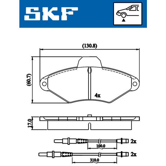 VKBP 80601 E - Brake Pad Set, disc brake 