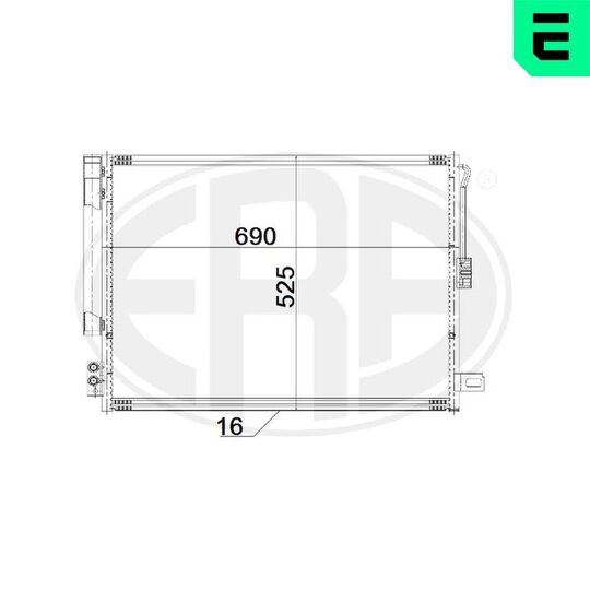 667195 - Condenser, air conditioning 