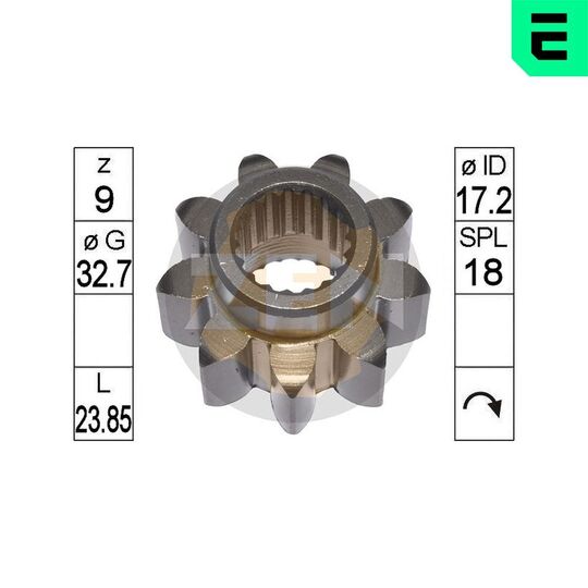 ZN9260 - Pinion, starter 