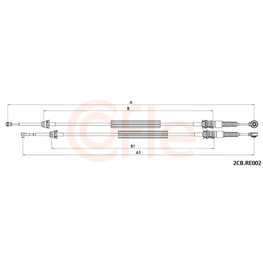 92.2CB.RE002 - Cable, manual transmission 