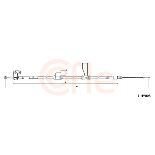 92.1.HY008 - Cable, parking brake 