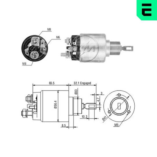 ZM473 - Solenoid Switch, starter 