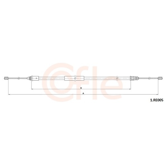 92.1.RE005 - Cable, parking brake 