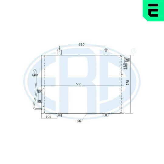 667214 - Condenser, air conditioning 