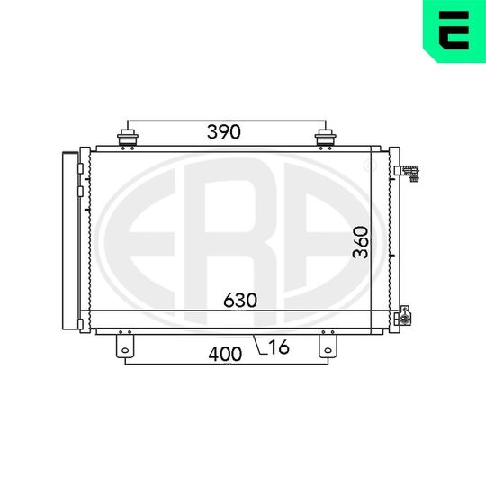 667035 - Condenser, air conditioning 