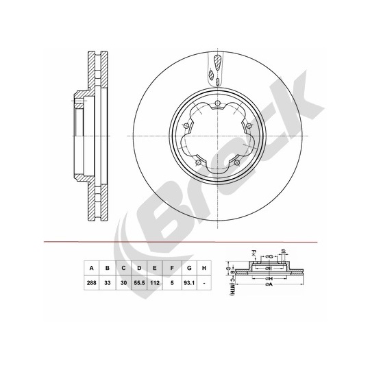 BR 432 VA100 - Brake Disc 