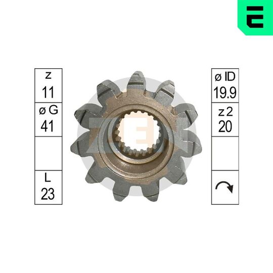 ZN12657 - Hammastrummel,starter 