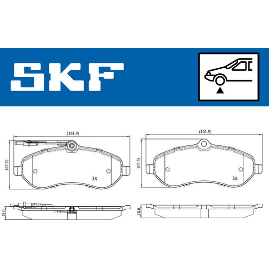 VKBP 80048 E - Brake Pad Set, disc brake 